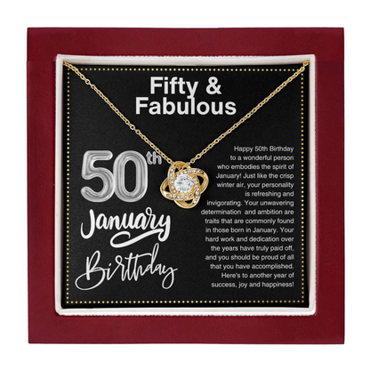 JGF Jewelry Gifts for Family 50th Birthday Gifts For Women Friends January