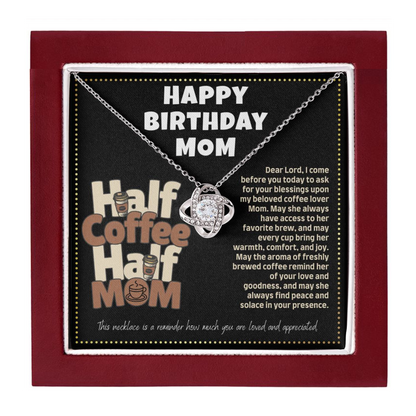 JGF Jewelry Gifts for Family Birthday Message Card For Mom About Coffee