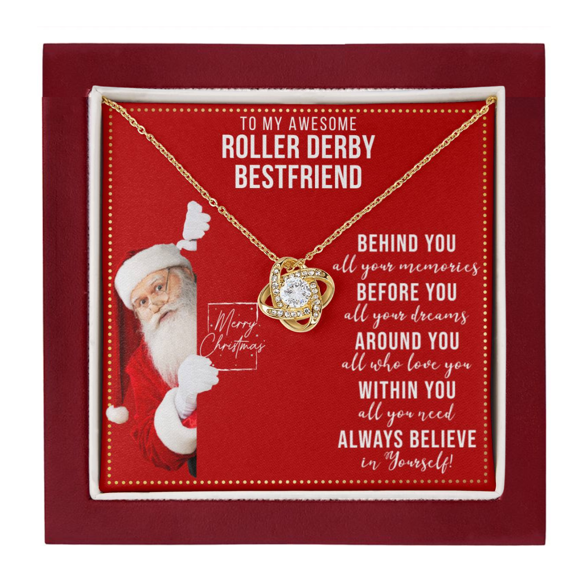 JGF Jewelry Gifts for Family Necklace Gift For Roller Derby Female Bestie BFF Friend