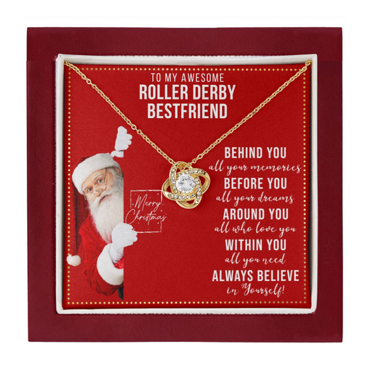 JGF Jewelry Gifts for Family Necklace Gift For Roller Derby Female Bestie BFF Friend