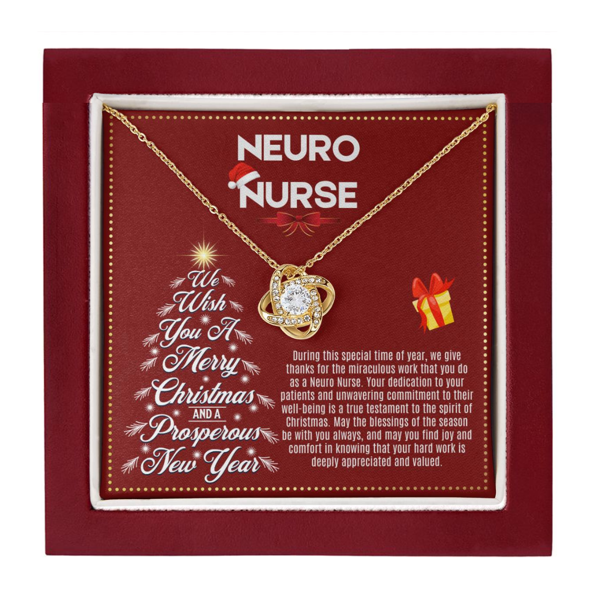 JGF Jewelry Gifts for Family | Christmas Registered Nurse RN Neuro ICU Practitioner Gifts for Women