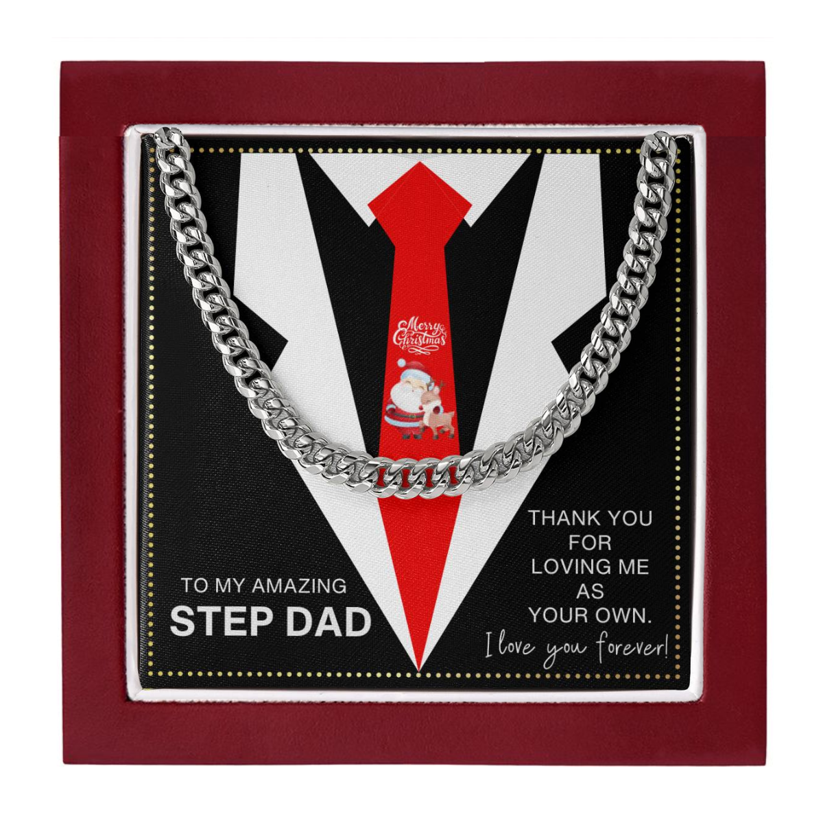 JGF Jewelry Gifts for Family Necklace Gifts For My Step Dad From Stepdaughter