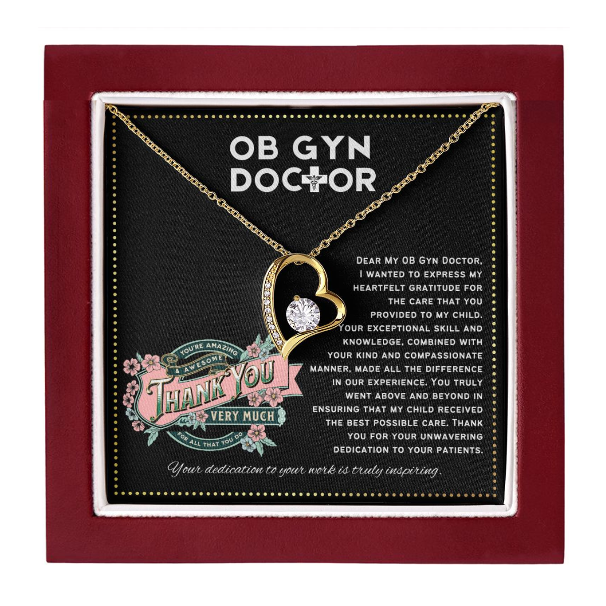 JGF Jewelry Gifts for Family Cool Gifts For Ob/Gyn Women Doctor