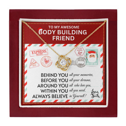 JGF Jewelry Gifts for Family Necklace Gift For Body Building Adult Female Bestie BFF Friend