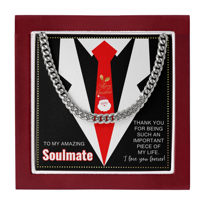 JGF Jewelry Gifts for Family Sterling Silver Necklace Chain Gifts For My Soulmate