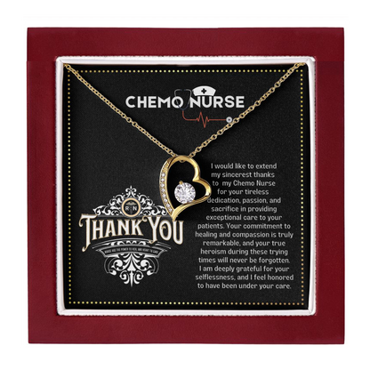 JGF Jewelry Gifts for Family Chemo Nurse RN Thank You Gifts for Women Heart Necklace
