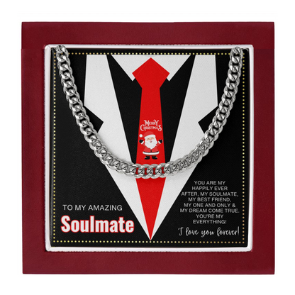 JGF Jewelry Gifts for Family Soulmate Necklace Gifts For Men Silver