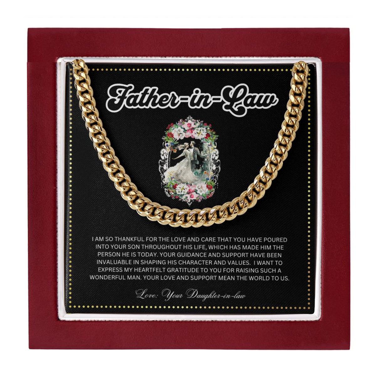 JGF Jewelry Gifts for Family | Wedding Gift For Father In Law From Daughter In Law