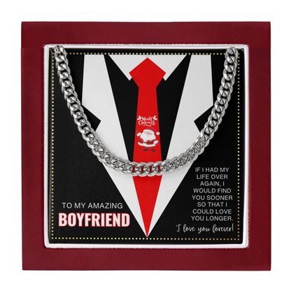 JGF Jewelry Gifts for Family Boyfriend Necklace Sterling Silver