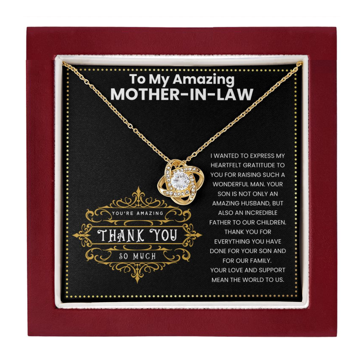 JGF Jewelry Gifts for Family Gifts To My Future Mother In Law