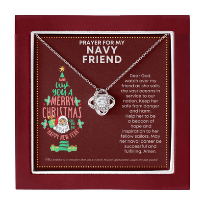 JGF Jewelry Gifts for Family My Friend Is a US Navy Present Simple Silver Necklace Formal