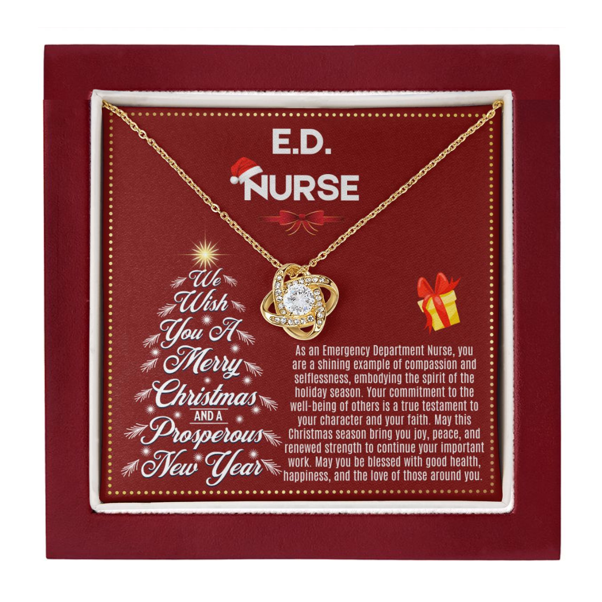 JGF Jewelry Gifts for Family | Christmas Registered Nurse RN Emergency Department ED Practitioner Nurse Gifts for Women