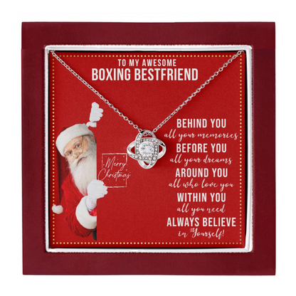 JGF Jewelry Gifts for Family Necklace Gift For Boxing Female Bestie BFF Friend