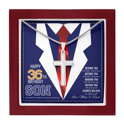 JGF Jewelry Gifts for Family Happy 36th Birthday Gifts For Men Birthday Card For 36 Year Old Son