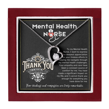 JGF Jewelry Gifts for Family Thank You Gifts Mental Health Single Nurses Heart Necklace