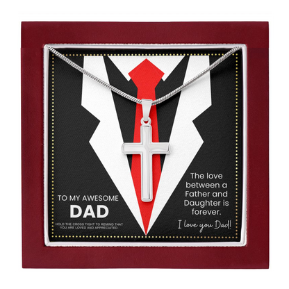 JGF Jewelry Gifts for Family Dad Birthday Card From Daughter