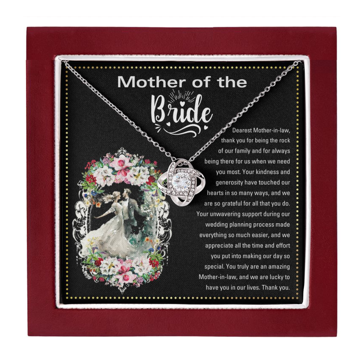 JGF Jewelry Gifts for Family | Day Of Wedding Gift For Mother Of The Bride From Groom