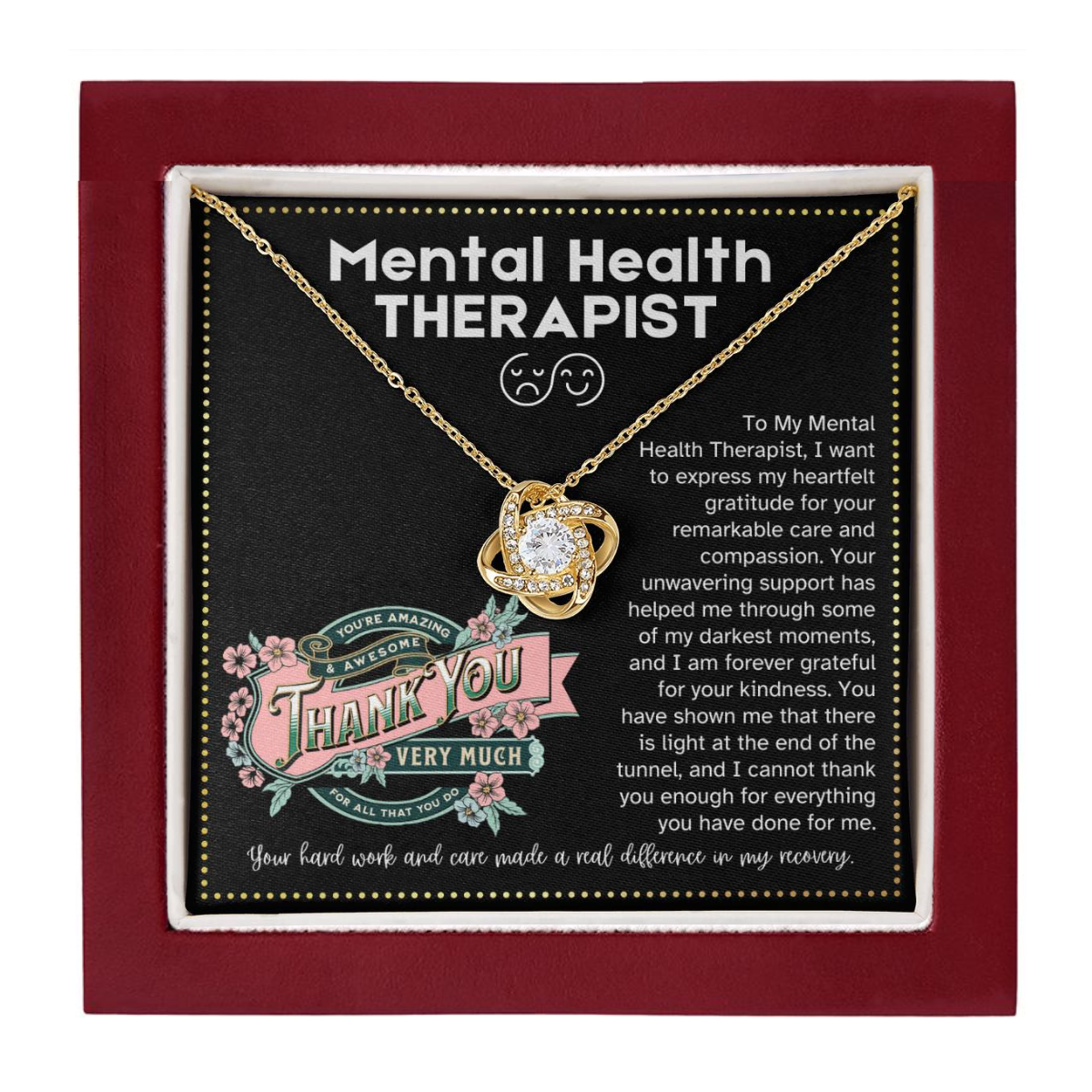 JGF Jewelry Gifts for Family | Thank You Gifts For Therapists Mental Health
