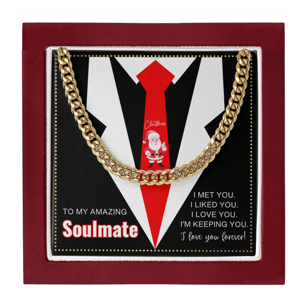 JGF Jewelry Gifts for Family Soulmate Necklace Gifts For Men Sterling Silver