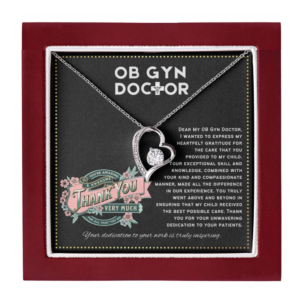 JGF Jewelry Gifts for Family Cool Gifts For Ob/Gyn Women Doctor