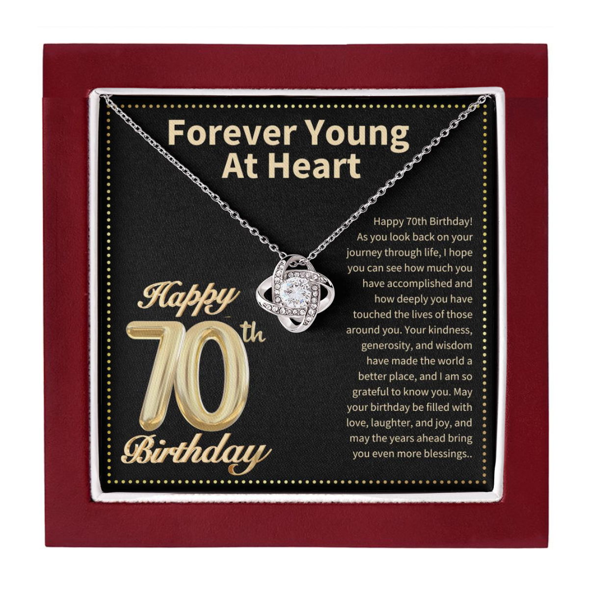 JGF Jewelry Gifts for Family 70th Birthday Gifts for Women