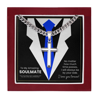 JGF Jewelry Gifts for Family To My Soulmate Necklace For Him Men