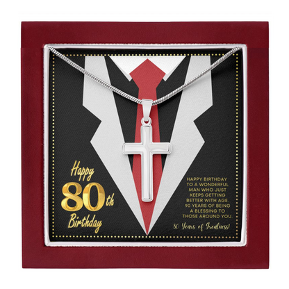 JGF Jewelry Gifts for Family 80th Birthday Gifts For Men