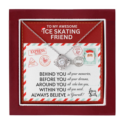 JGF Jewelry Gifts for Family Ice Skating Best Friend Bestie BFF Last Minute Gifts for Christmas