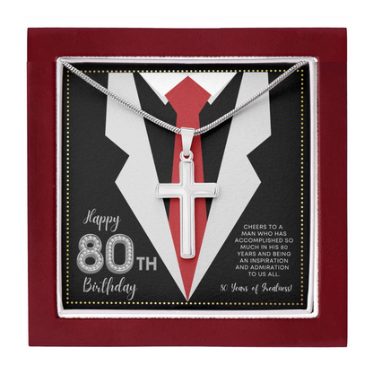 JGF Jewelry Gifts for Family 80th Birthday Gifts For Men