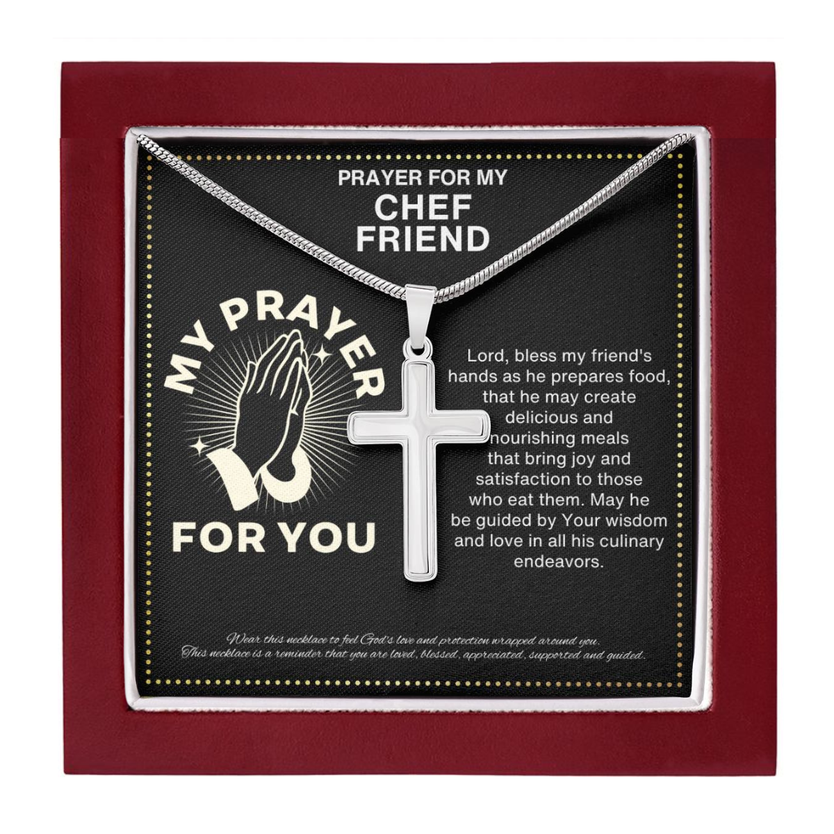 JGF Jewelry Gifts for Family Chef Necklace For Men Women