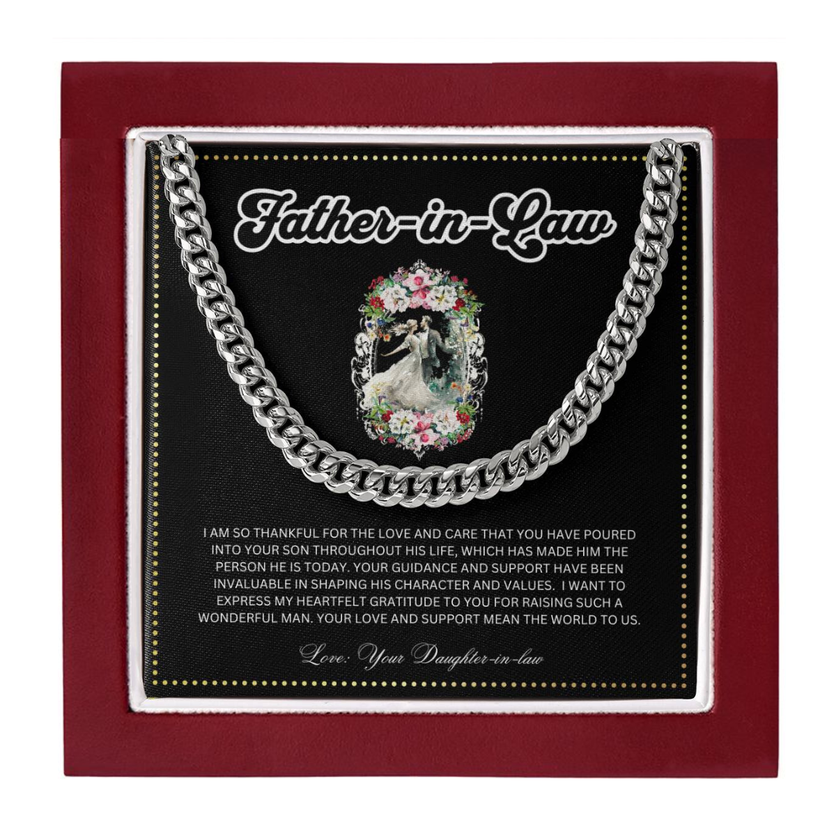 JGF Jewelry Gifts for Family | Wedding Gift For Father In Law From Daughter In Law