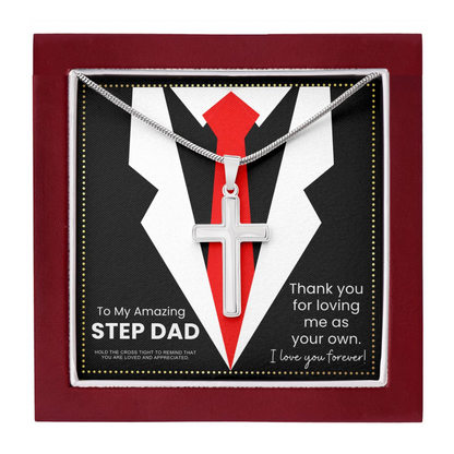 JGF Jewelry Gifts for Family Step Dad Gifts From Step Daughter Long Distance