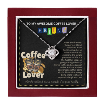 JGF Jewelry Gifts for Family Friendship Necklace for BFF Bestie No Coffee No Workee