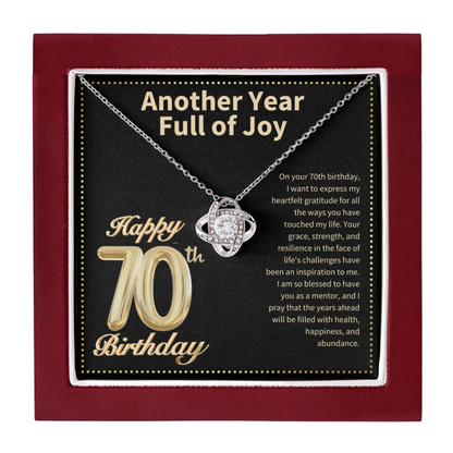 JGF Jewelry Gifts for Family 70th Birthday Card for Women