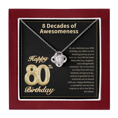 JGF Jewelry Gifts for Family 80th Birthday Gifts for Women