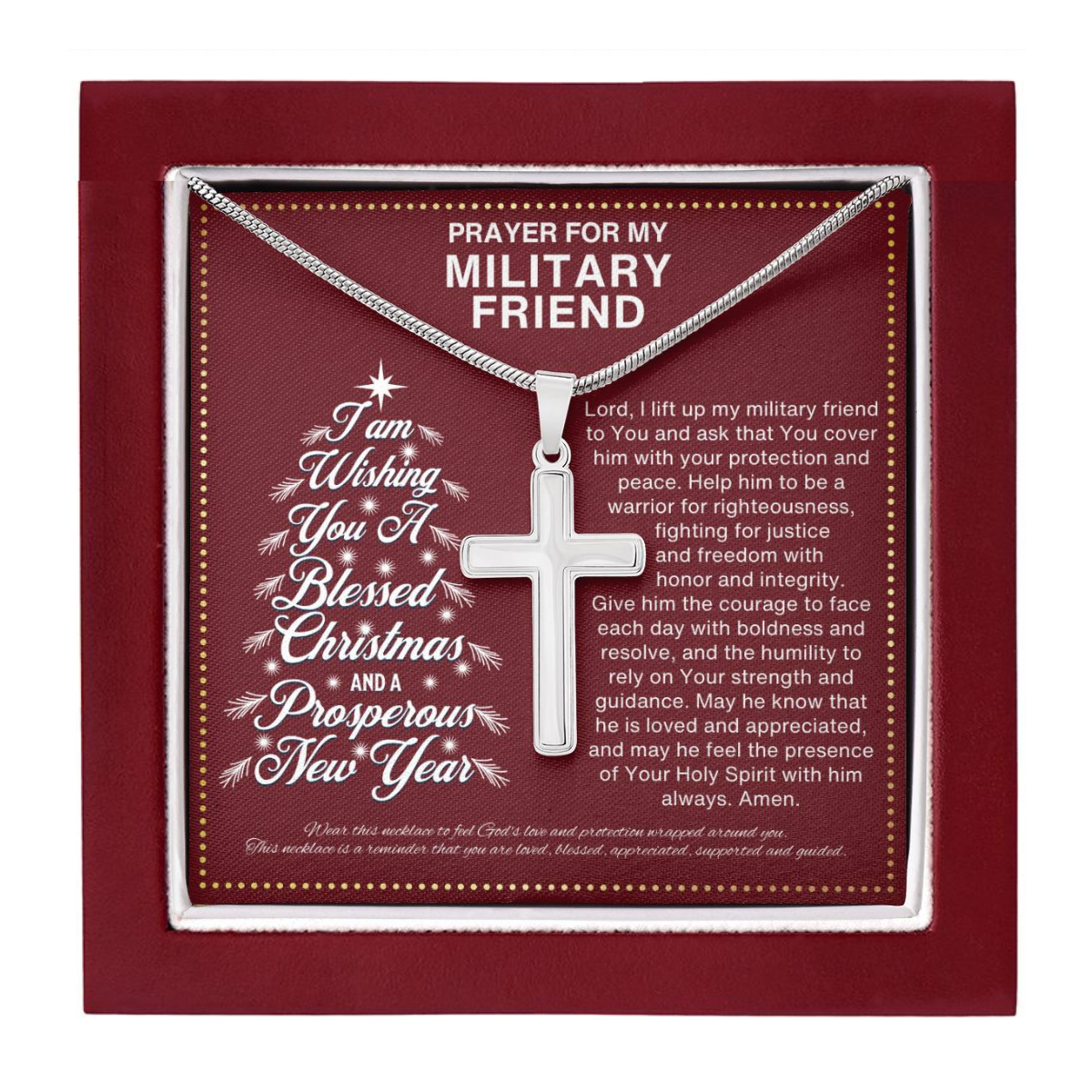 JGF Jewelry Gifts for Family Christmas For Military Best Friend BFF Bestie Gifts