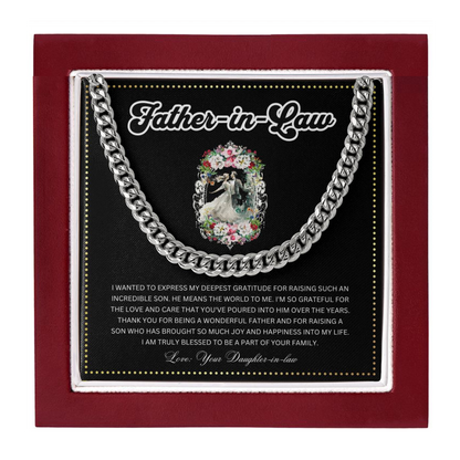 JGF Jewelry Gifts for Family | Father In Law Wedding Day Gift From Bride