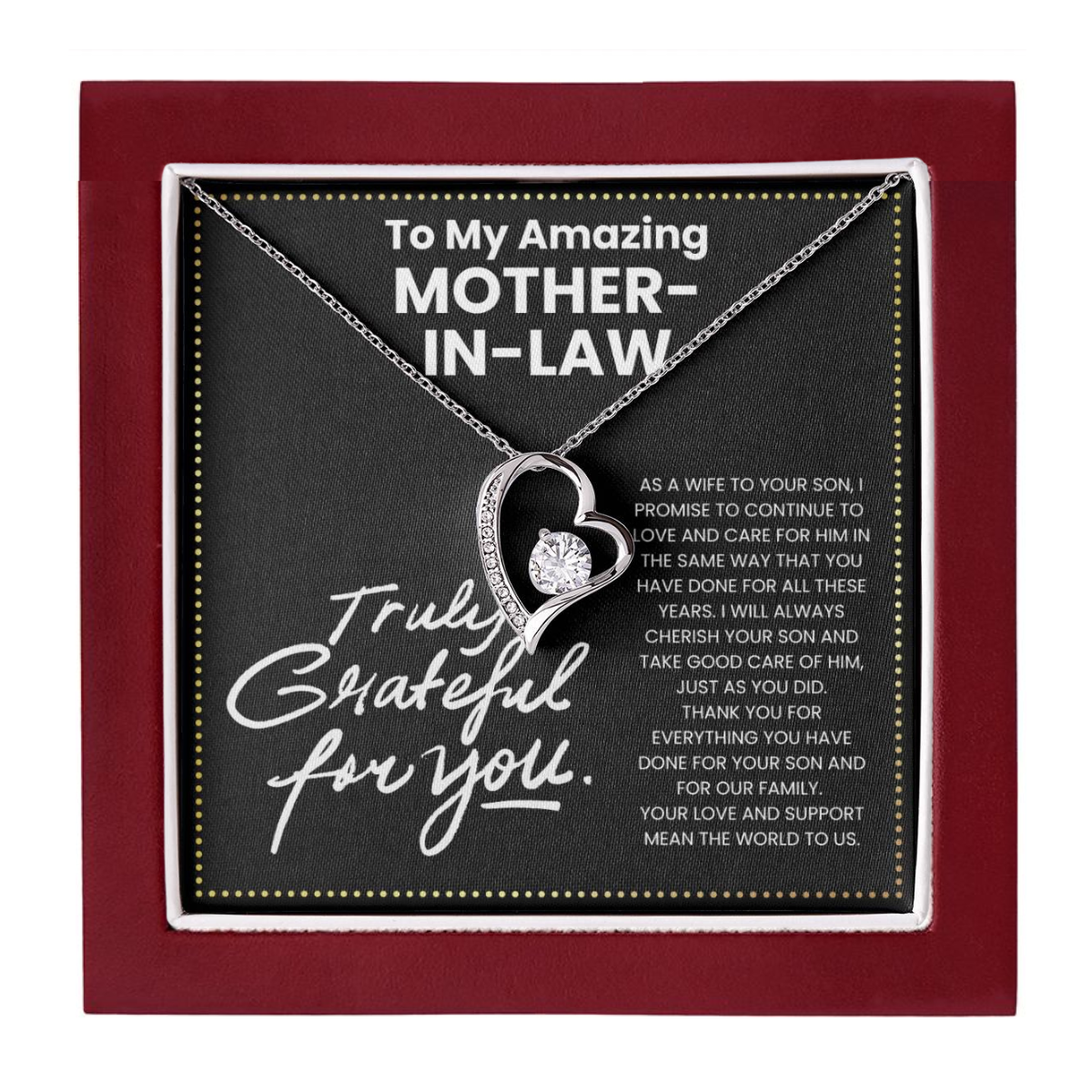 JGF Jewelry Gifts for Family Thank You For Being Awesome