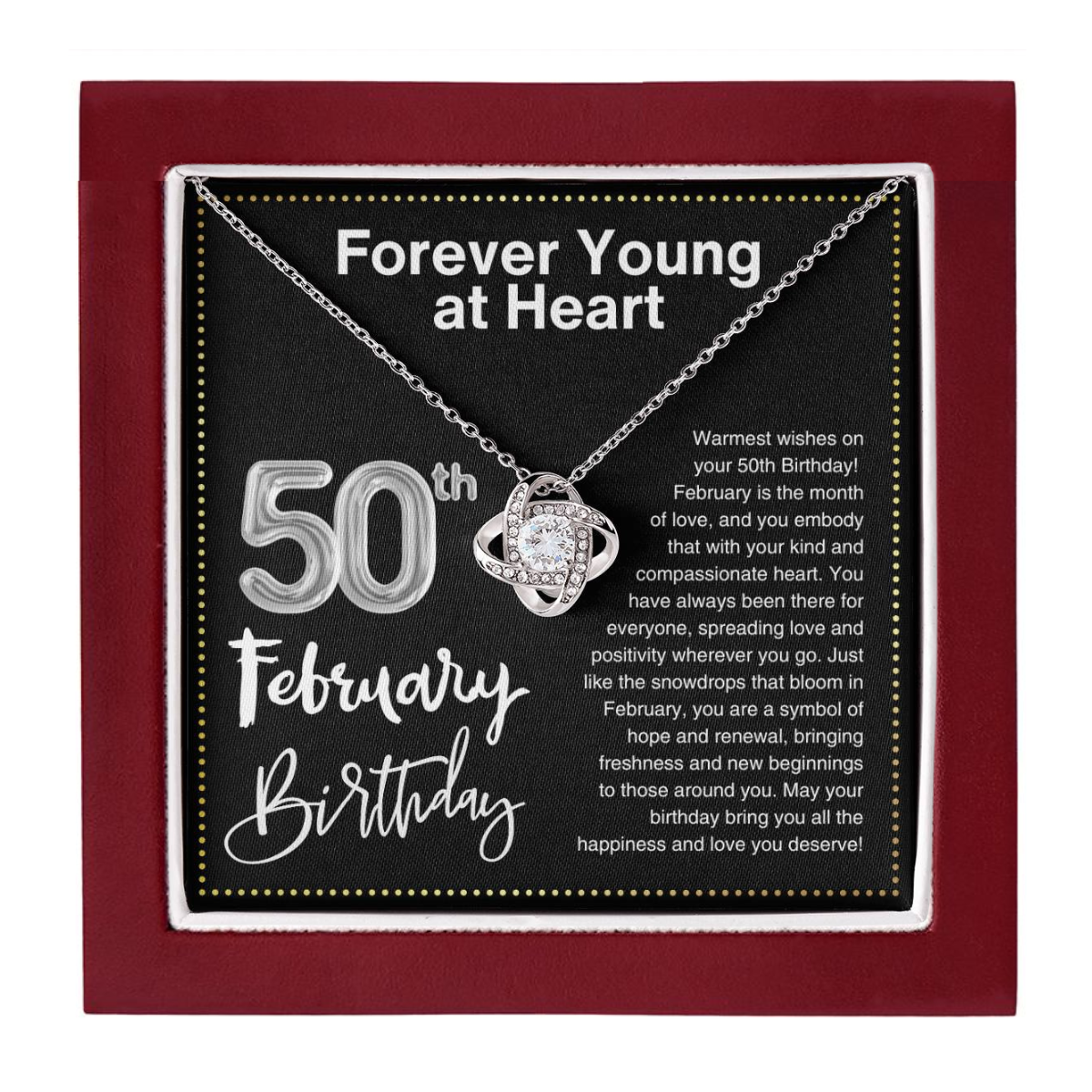 JGF Jewelry Gifts for Family 50th Birthday Gifts For Her February