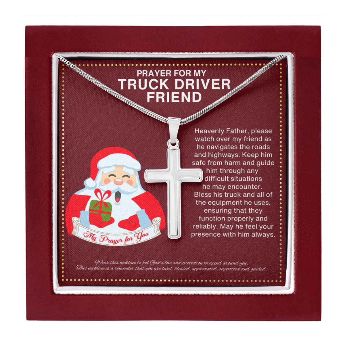 JGF Jewelry Gifts for Family Christmas Gift for Truck Driver Friend BFF Bestie Best Friend