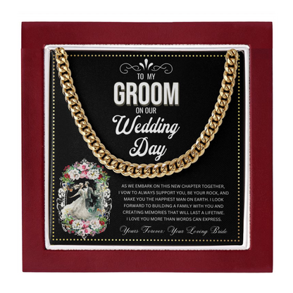 JGF Jewelry Gifts for Family | To My Groom On Our Wedding Day Gift Bag