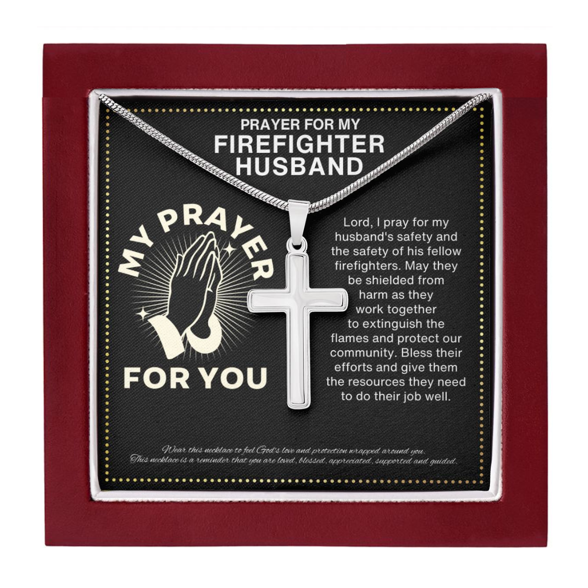 JGF Jewelry Gifts for Family My Husband Is A Firefighter Gifts From Wife