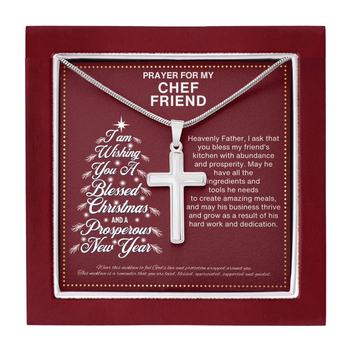 JGF Jewelry Gifts for Family Christmas For Bestie Chef Best Friend BFF Gifts