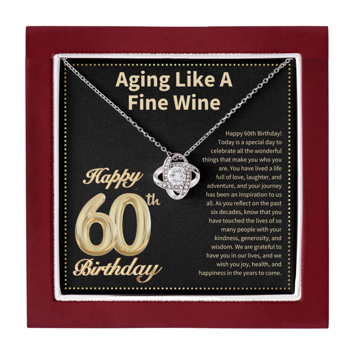 JGF Jewelry Gifts for Family 60 Year Old Birthday Gifts For Women