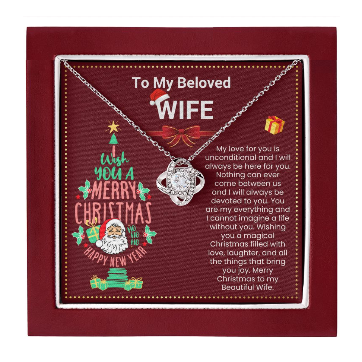 JGF Jewelry Gifts for Family To My Wife Celtic Necklace For Women Romantic Gifts For Her