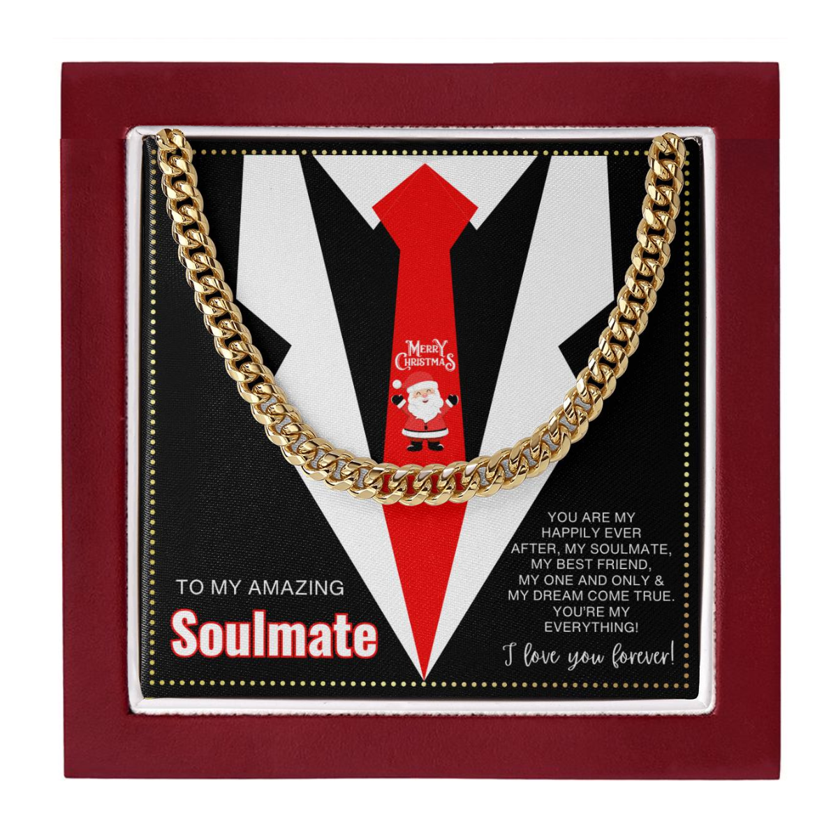 JGF Jewelry Gifts for Family Soulmate Necklace Gifts For Men Silver