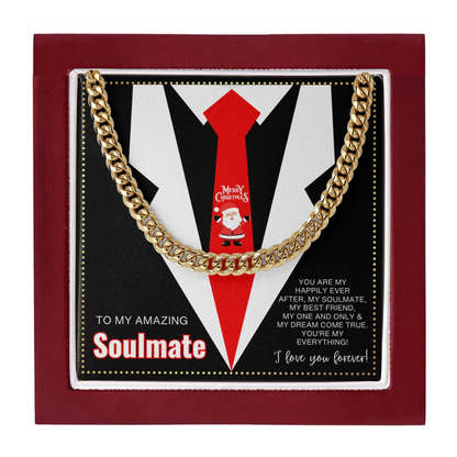 JGF Jewelry Gifts for Family Soulmate Necklace Gifts For Men Silver