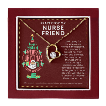 JGF Jewelry Gifts for Family I Love My Nurse Friend Present Simple Small Heart Necklace