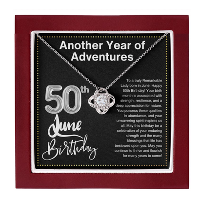JGF Jewelry Gifts for Family 50th Birthday Gifts For Wife June