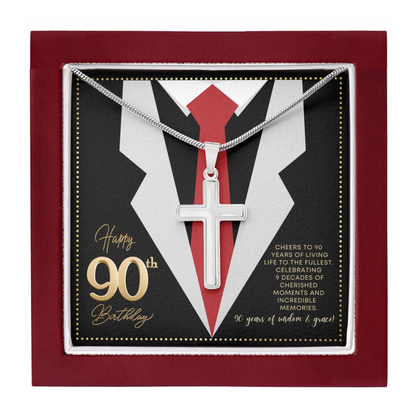 JGF Jewelry Gifts for Family 90th Birthday Cards